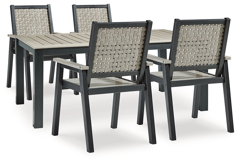 Mount Valley Outdoor Dining Table and 4 Chairs