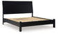 Danziar King Panel Bed with Mirrored Dresser