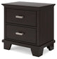 Covetown Full Panel Bed with Mirrored Dresser, Chest and 2 Nightstands