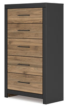 Load image into Gallery viewer, Vertani Twin Panel Bed with Mirrored Dresser, Chest and 2 Nightstands
