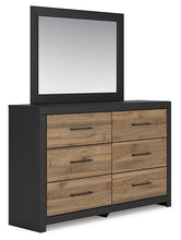 Load image into Gallery viewer, Vertani Full Panel Bed with Mirrored Dresser, Chest and 2 Nightstands

