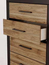 Load image into Gallery viewer, Vertani Full Panel Bed with Mirrored Dresser, Chest and 2 Nightstands
