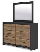 Load image into Gallery viewer, Vertani Twin Panel Bed with Mirrored Dresser and 2 Nightstands
