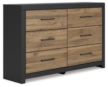 Load image into Gallery viewer, Vertani Twin Panel Bed with Dresser and 2 Nightstands
