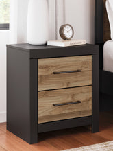 Load image into Gallery viewer, Vertani Twin Panel Bed with Nightstand
