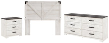 Load image into Gallery viewer, Shawburn Full Panel Headboard with Dresser and 2 Nightstands
