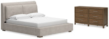 Load image into Gallery viewer, Cabalynn Queen Upholstered Bed with Dresser
