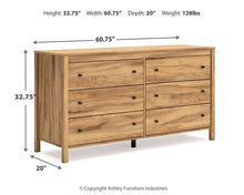 Load image into Gallery viewer, Bermacy Six Drawer Dresser
