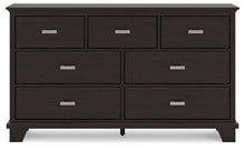 Load image into Gallery viewer, Covetown Full Panel Bed with Dresser and 2 Nightstands
