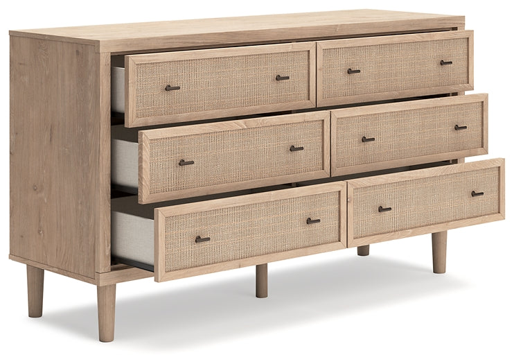 Cielden King Panel Headboard with Dresser and 2 Nightstands