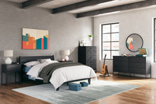 Load image into Gallery viewer, Socalle Full Panel Platform Bed with Dresser, Chest and 2 Nightstands
