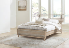 Load image into Gallery viewer, Hasbrick Queen Slat Panel Bed
