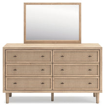 Load image into Gallery viewer, Cielden Queen Panel Headboard with Mirrored Dresser and Nightstand
