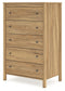 Bermacy Full Panel Headboard with Dresser, Chest and Nightstand