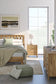 Bermacy Full Platform Bed with Dresser and Nightstand