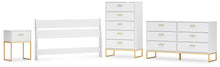 Load image into Gallery viewer, Socalle Queen Panel Headboard with Dresser, Chest and Nightstand
