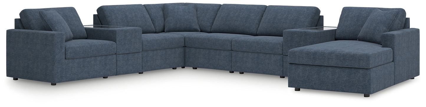 Modmax 8-Piece Sectional with Chaise and Storage Consoles