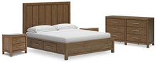 Load image into Gallery viewer, Cabalynn King Panel Storage Bed with Dresser and 2 Nightstands
