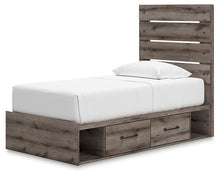 Load image into Gallery viewer, Graystorm Twin Panel Bed with Storage
