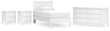 Load image into Gallery viewer, Hallityn Twin Panel Platform Bed with Dresser and 2 Nightstands
