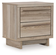 Load image into Gallery viewer, Hasbrick King Panel Headboard with Mirrored Dresser and Nightstand
