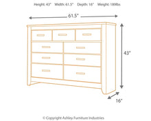 Load image into Gallery viewer, Zelen Seven Drawer Dresser
