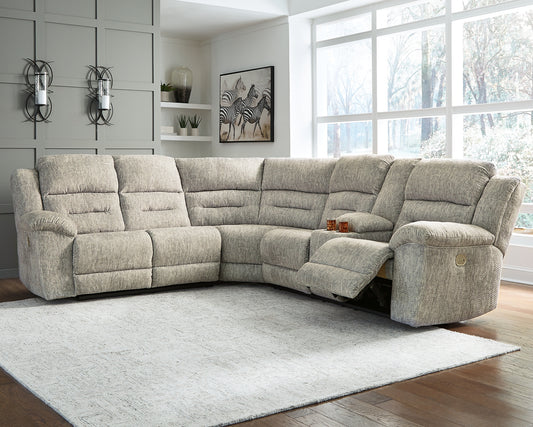 Family Den 3-Piece Power Reclining Sectional