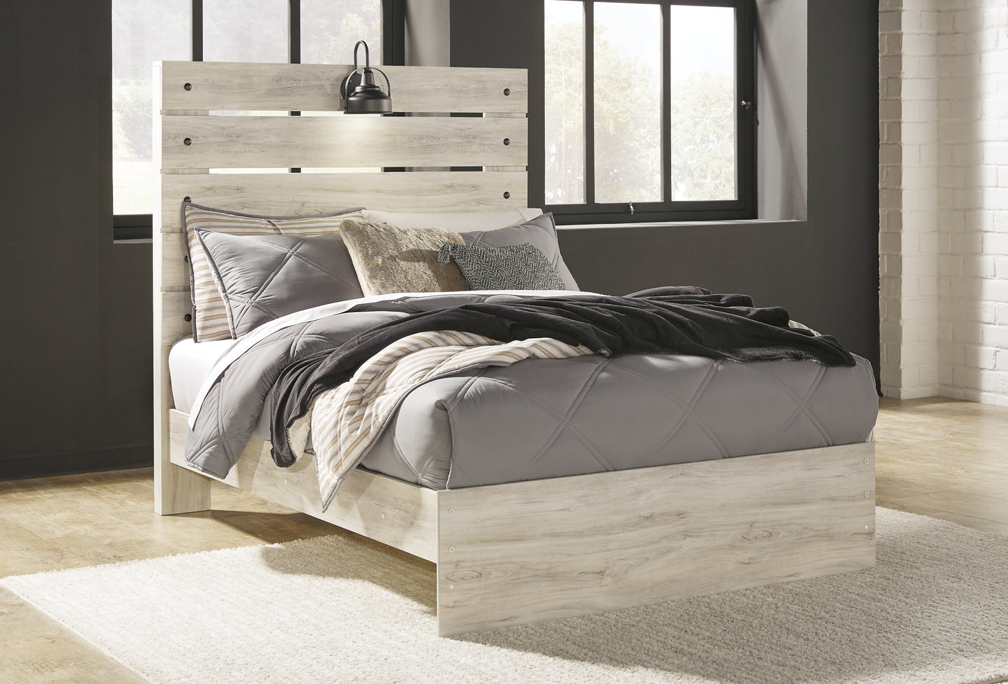 Cambeck  Panel Bed With Dresser