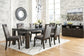 Hyndell Dining Table and 6 Chairs with Storage