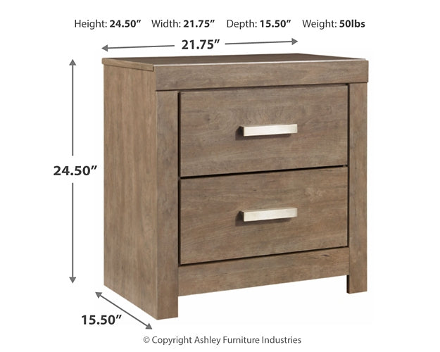 Culverbach King Panel Bed with Mirrored Dresser, Chest and 2 Nightstands