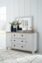 Load image into Gallery viewer, Haven Bay Queen Panel Bed with Mirrored Dresser and Chest
