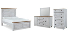 Load image into Gallery viewer, Haven Bay Queen Panel Bed with Mirrored Dresser and Chest
