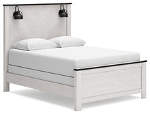 Load image into Gallery viewer, Schoenberg Queen Panel Bed with Mirrored Dresser, Chest and Nightstand
