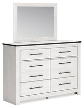 Load image into Gallery viewer, Schoenberg Queen Panel Bed with Mirrored Dresser, Chest and Nightstand
