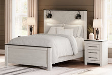 Load image into Gallery viewer, Schoenberg Queen Panel Bed with Mirrored Dresser, Chest and Nightstand
