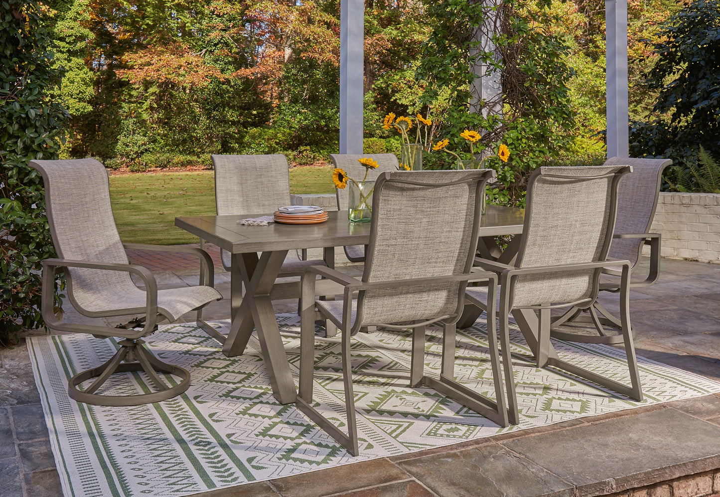 Beach Front Outdoor Dining Table and 6 Chairs