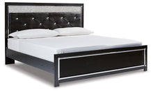 Load image into Gallery viewer, Kaydell King Upholstered Panel Platform Bed with Mirrored Dresser and Chest
