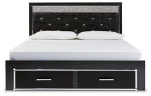 Load image into Gallery viewer, Kaydell King Upholstered Panel Storage Platform Bed with Dresser
