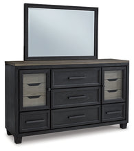 Load image into Gallery viewer, Foyland California King Panel Storage Bed with Mirrored Dresser and 2 Nightstands
