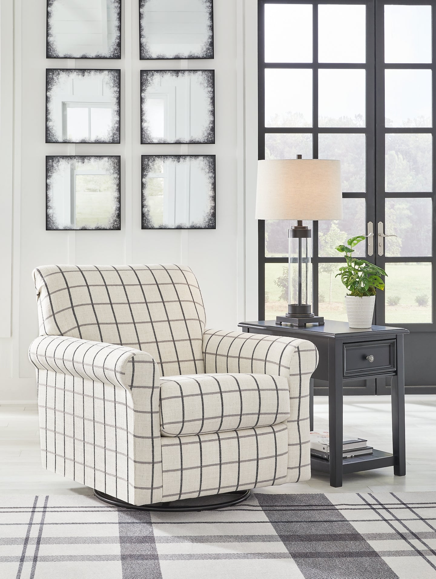 Davinca Swivel Glider Accent Chair