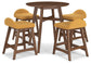 Lyncott Counter Height Dining Table and 4 Barstools