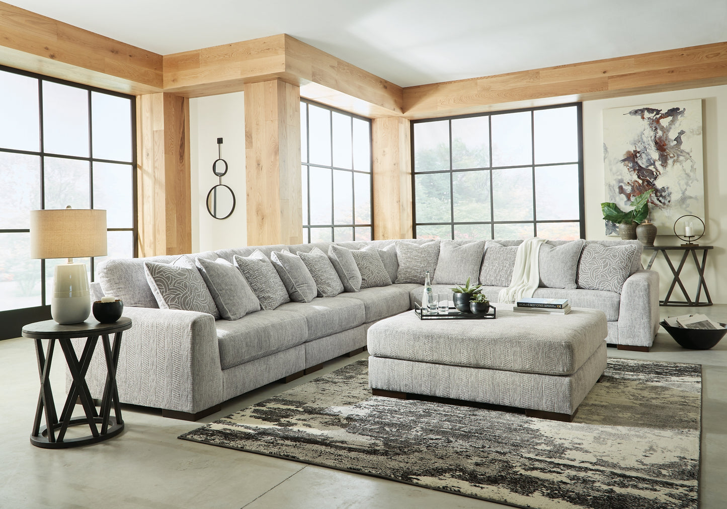 Regent Park 6-Piece Sectional with Ottoman