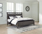 Montillan Queen Panel Bed with Mirrored Dresser, Chest and Nightstand