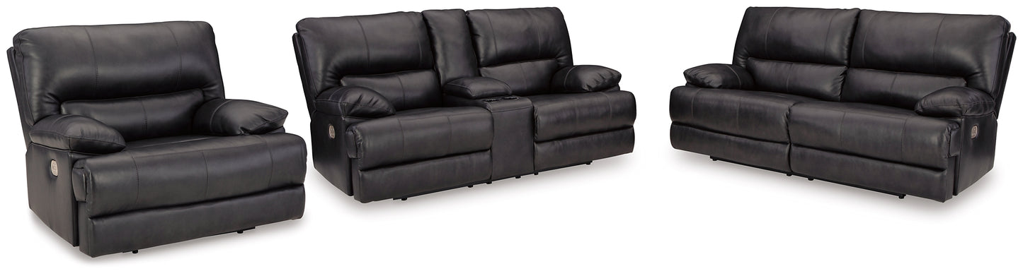 Mountainous Sofa, Loveseat and Recliner